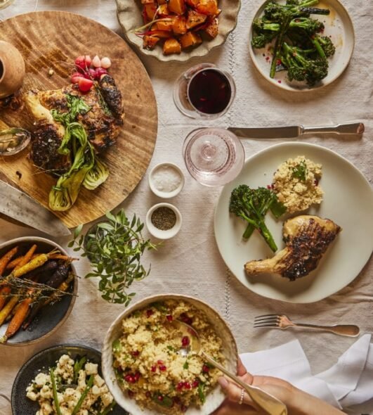 Krishnai Catering plating food with care