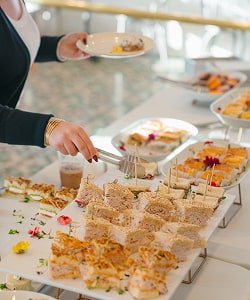 Krishnai Catering dessert presentation